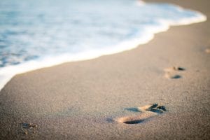 The health benefits of walking barefoot on the beach